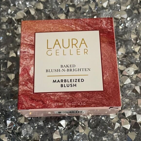 Laura Geller baked blush n bright marbleized blush in apricot berry color makeup - Picture 3 of 8